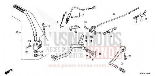 PEDALE XR125L5 de 2005